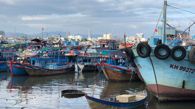 Boats in Nha Trang, Vietnam